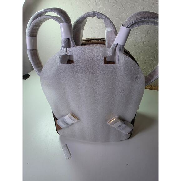 MICHAEL KORS Medium NEW Jaycee Logo Print Bookbag  Backpack Vanilla Brown NWT - Picture 15 of 16